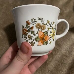 Floral Patterned Ceramic tea cup